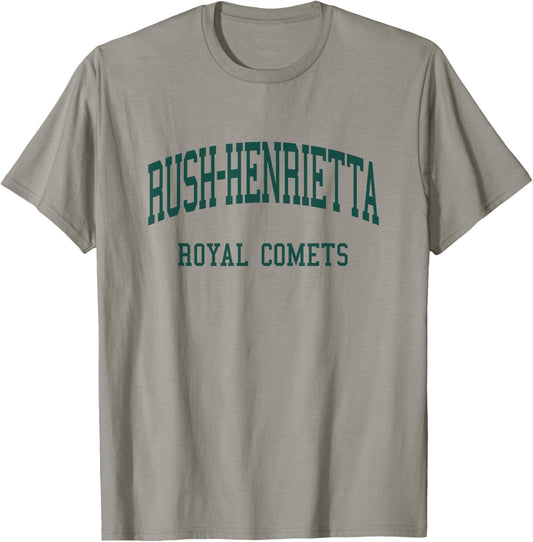 Rush-Henrietta High School HS Henrietta NY Retro T-Shirt - T-Shirt | Sand