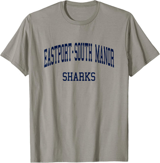 Eastport-South Manor High School HS Manorville NY Retro T-Shirt - T-Shirt | Sand