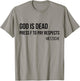 God is Dead Press F to Pay Respects Nietzsche Gamer Gift T-Shirt - T-Shirt | Sand