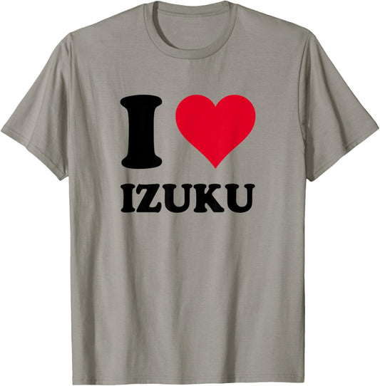 I Love Izuku T-Shirt - T-Shirt | Sand