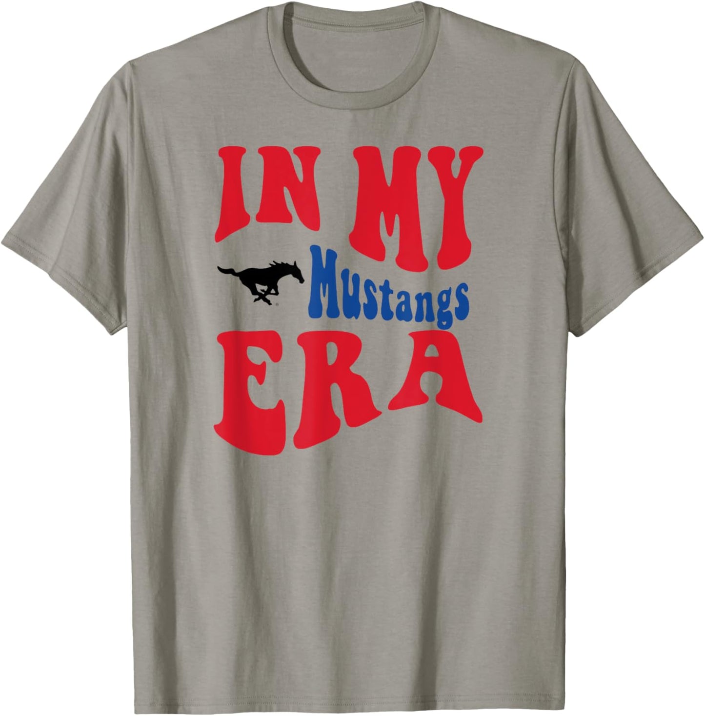 SMU Mustangs Era White Officially Licensed T-Shirt - T-Shirt | Sand