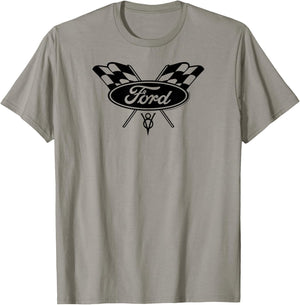 Ford Checker Ford Logo T-Shirt - T-Shirt | Sand