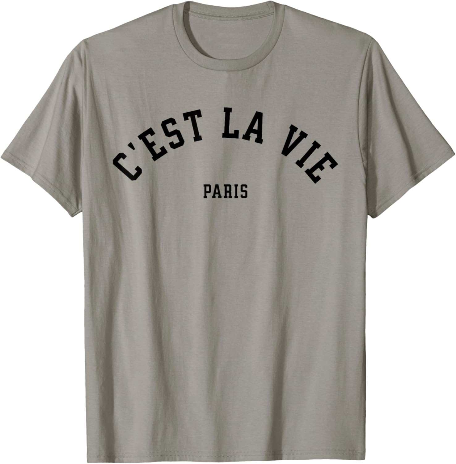 C'est La Vie Paris France Women Men Vintage Summer Graphic T-Shirt - T-Shirt | Sand