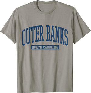 Outer Banks North Carolina Souvenir Beach, Retro, Vintage T-Shirt - T-Shirt | Sand