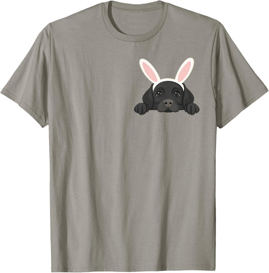 Easter Labrador Retriever Cute Dog Lab Easter Bunny Ears Men Women Kids T-Shirt - T-Shirt | Sand