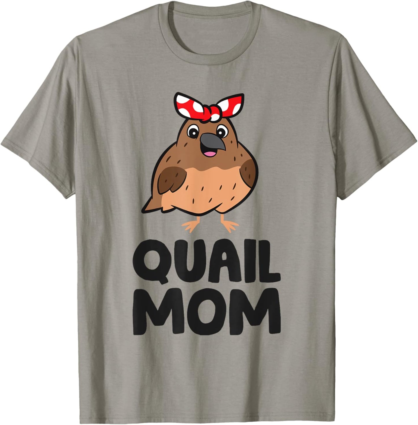 Common Quail Mama Quail Mom T-Shirt - T-Shirt | Sand