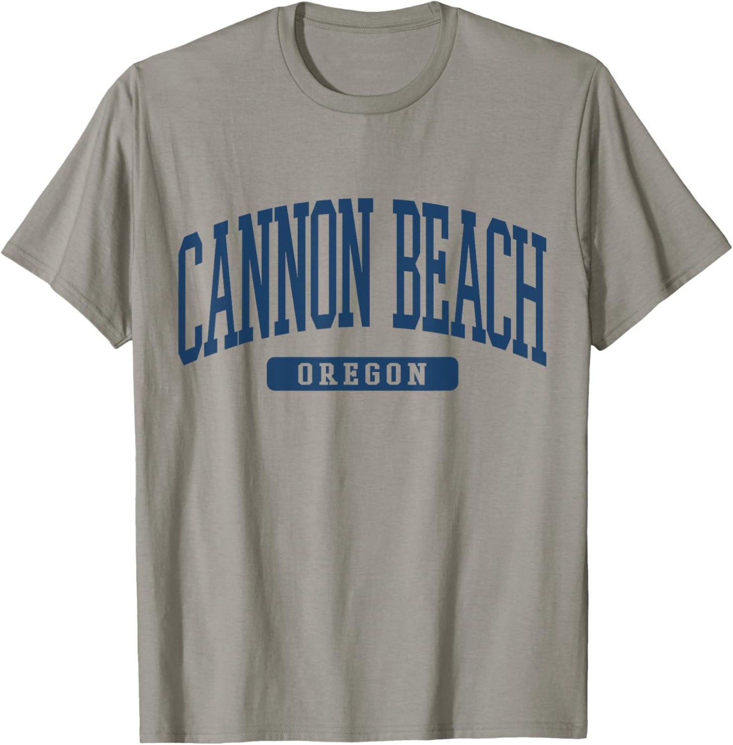 Cannon Beach Oregon Souvenir Beach Classic, Minimalist T-Shirt - T-Shirt | Sand
