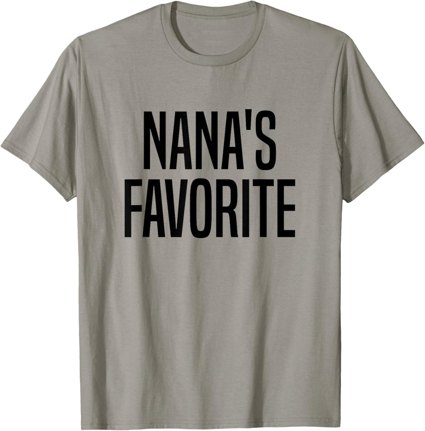 Nana's Favorite Grandchild T-Shirt - T-Shirt | Sand