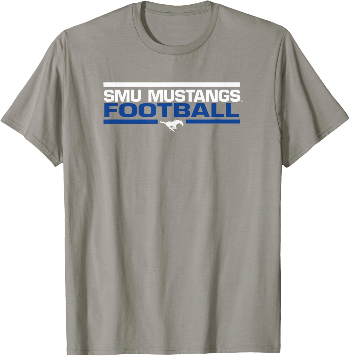 SMU Mustangs Football Tackle Red Officially Licensed T-Shirt - T-Shirt | Sand
