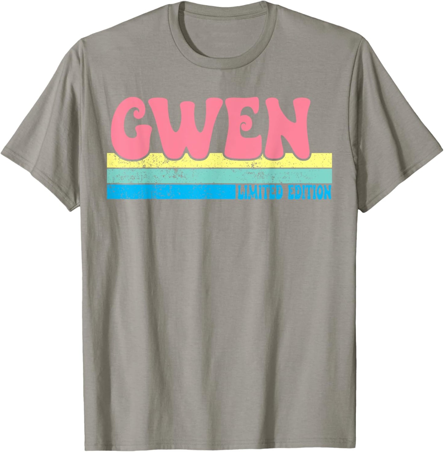 GWEN Name Personalized Cute Idea Groovy Women GWEN T-Shirt - T-Shirt | Sand