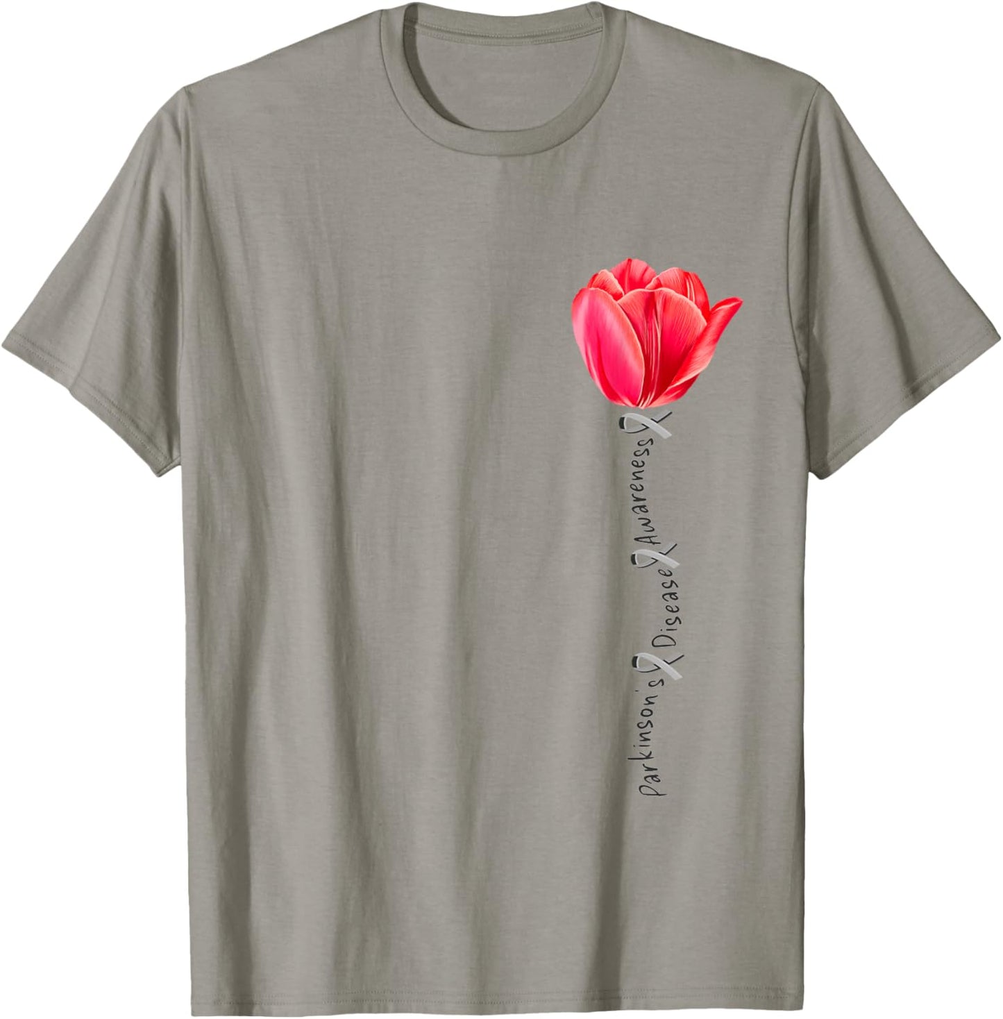 Parkinson's Disease Awareness Tulip April Month T-Shirt - T-Shirt | Sand
