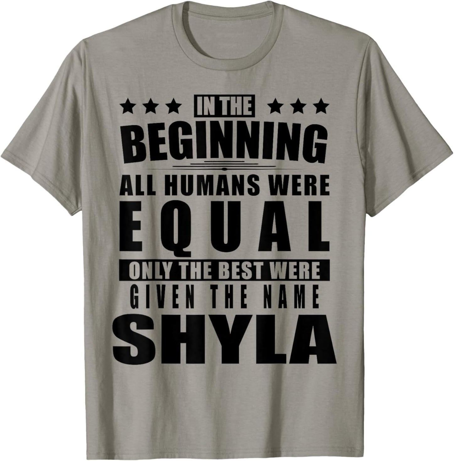 Name Shyla First Name Gifts - Funny Personalized Gift T-Shirt - T-Shirt | Sand