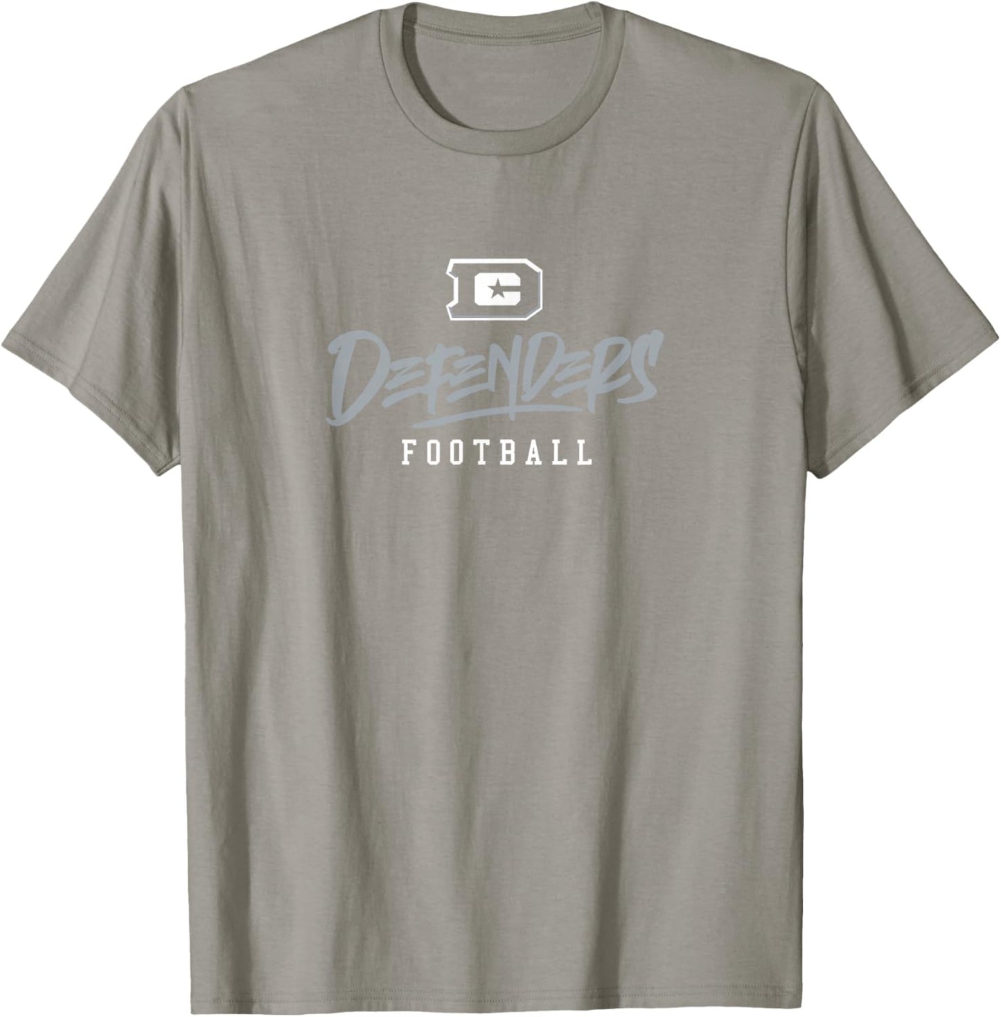 DC Defenders: Stylized Text T-Shirt - T-Shirt | Sand
