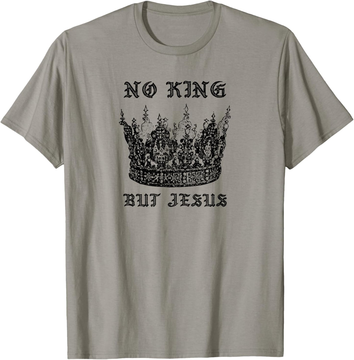 No King But Jesus Christmas Worship T-Shirt - T-Shirt | Sand