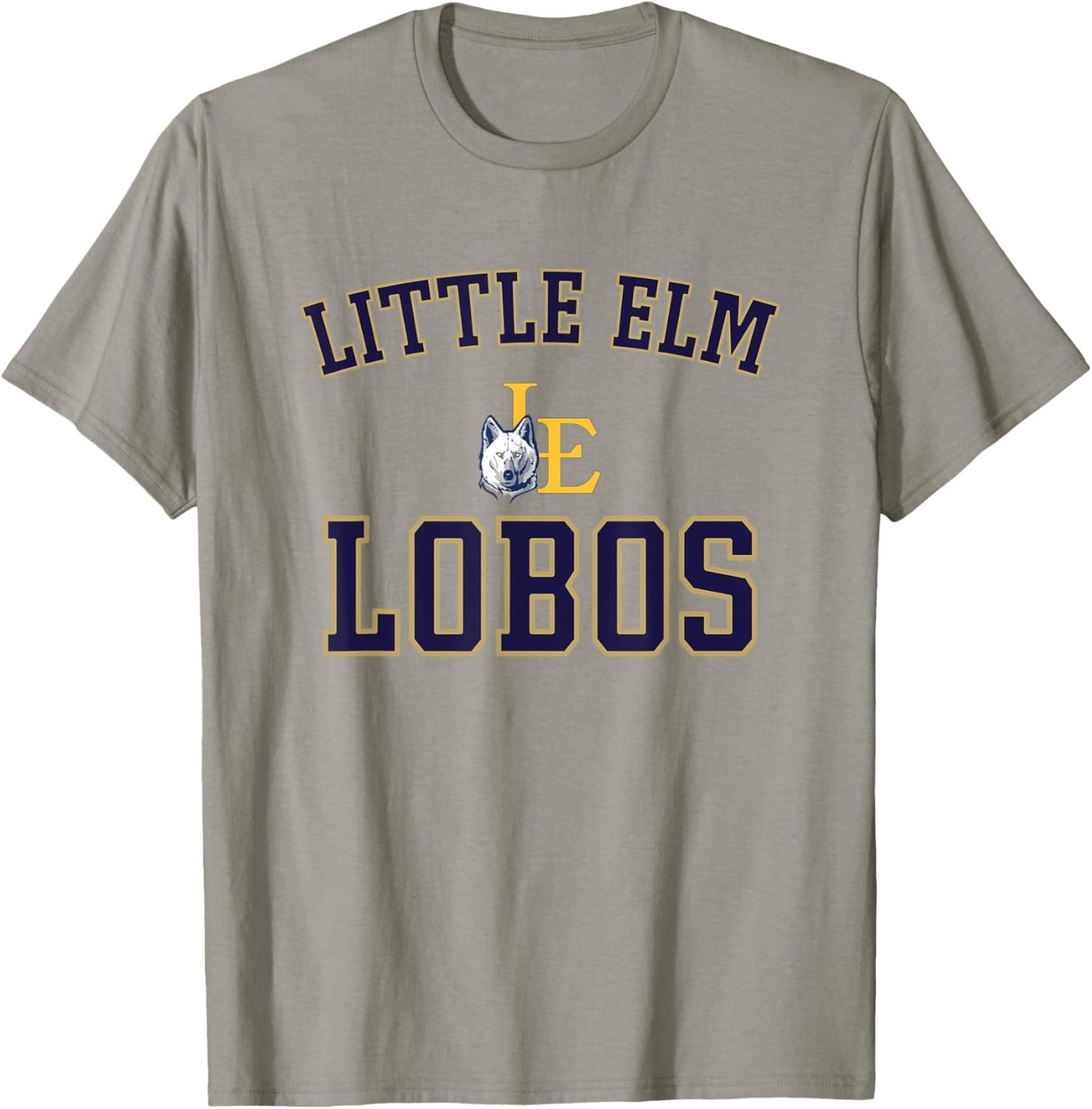 Little Elm Lobos Logo Varsity HS T-Shirt - T-Shirt | Sand
