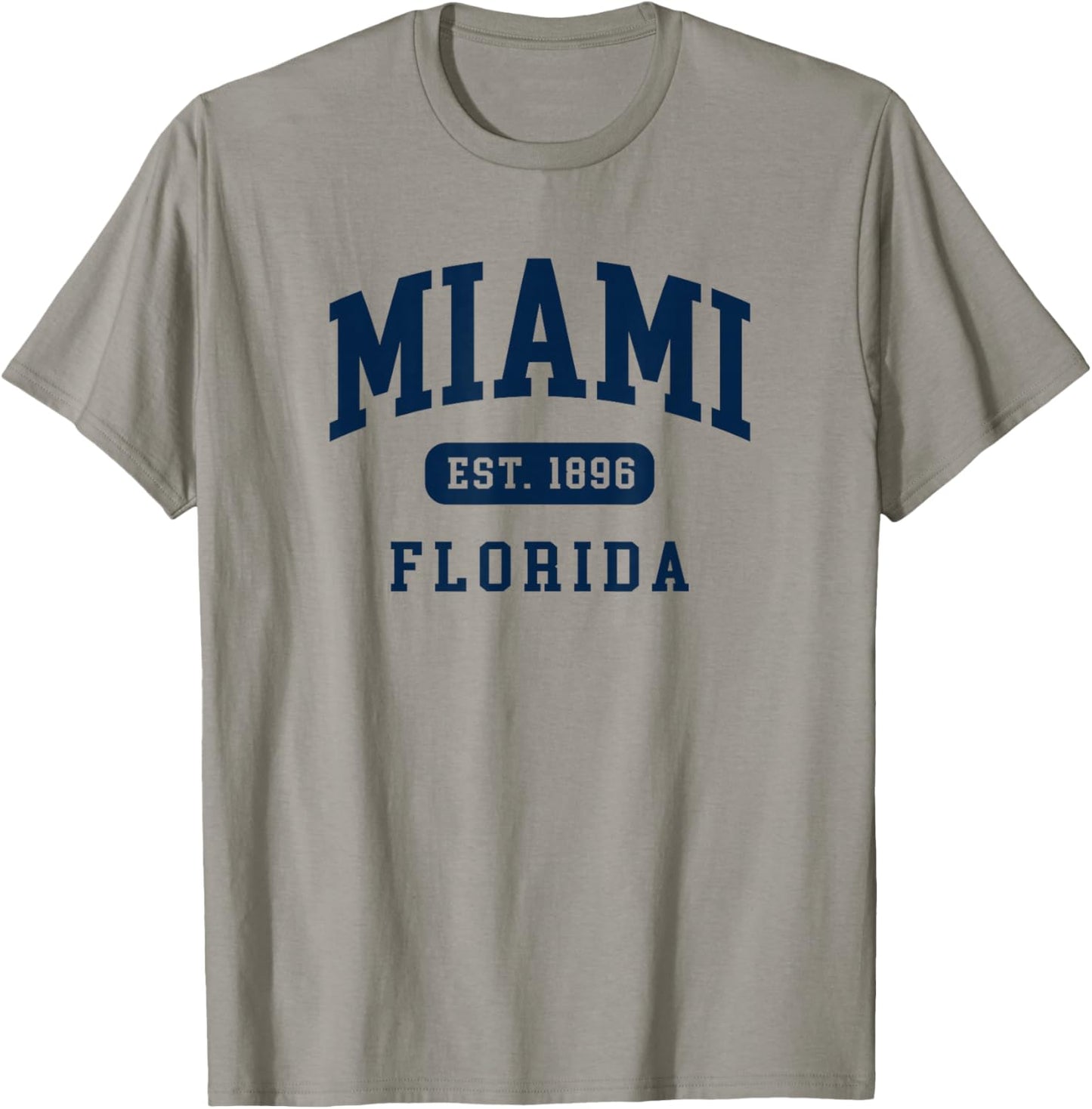 Miami Florida Retro Est 1896 Vintage Vacation Souvenir T-Shirt - T-Shirt | Sand