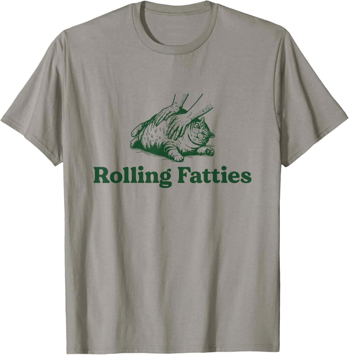 Cat Rolling Fatties - Funny Cat Lover Women T-Shirt - T-Shirt | Sand