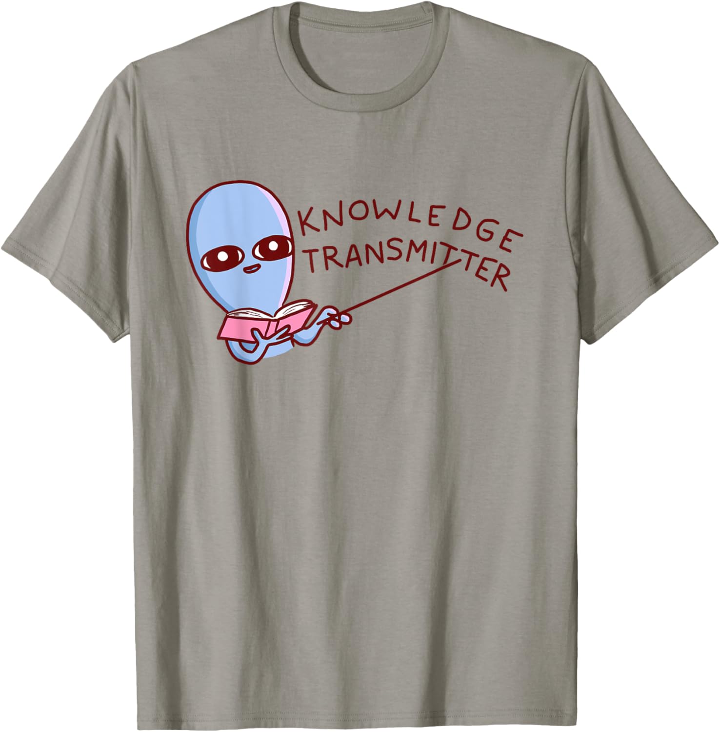 Threadless Nathan W. Pyle Strange Planet Transmitter Graphic T-Shirt - T-Shirt | Sand