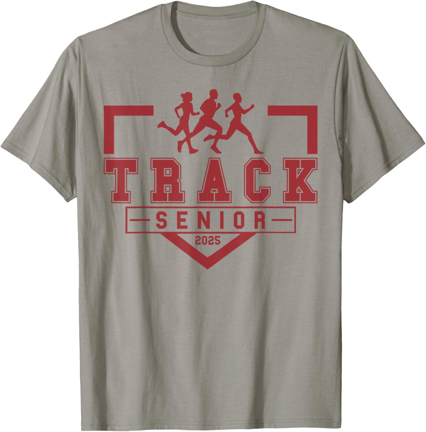 Track Senior Night Track Senior 2025 Graduation 36 T-Shirt - T-Shirt | Sand