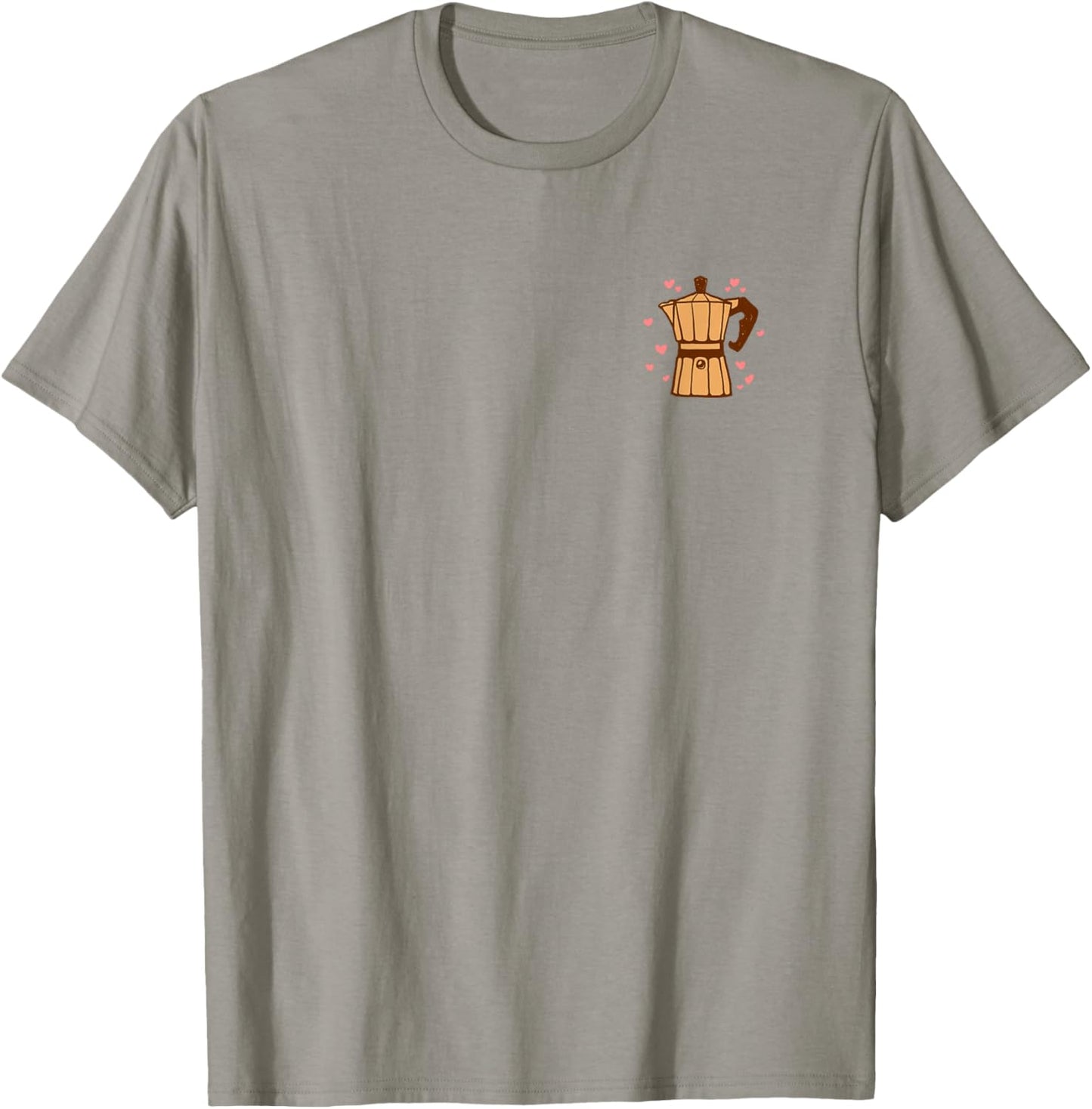 Kaffee Cafe Espressokocher Kaffeekanne Espresso Bialetti T-Shirt - T-Shirt | Sand
