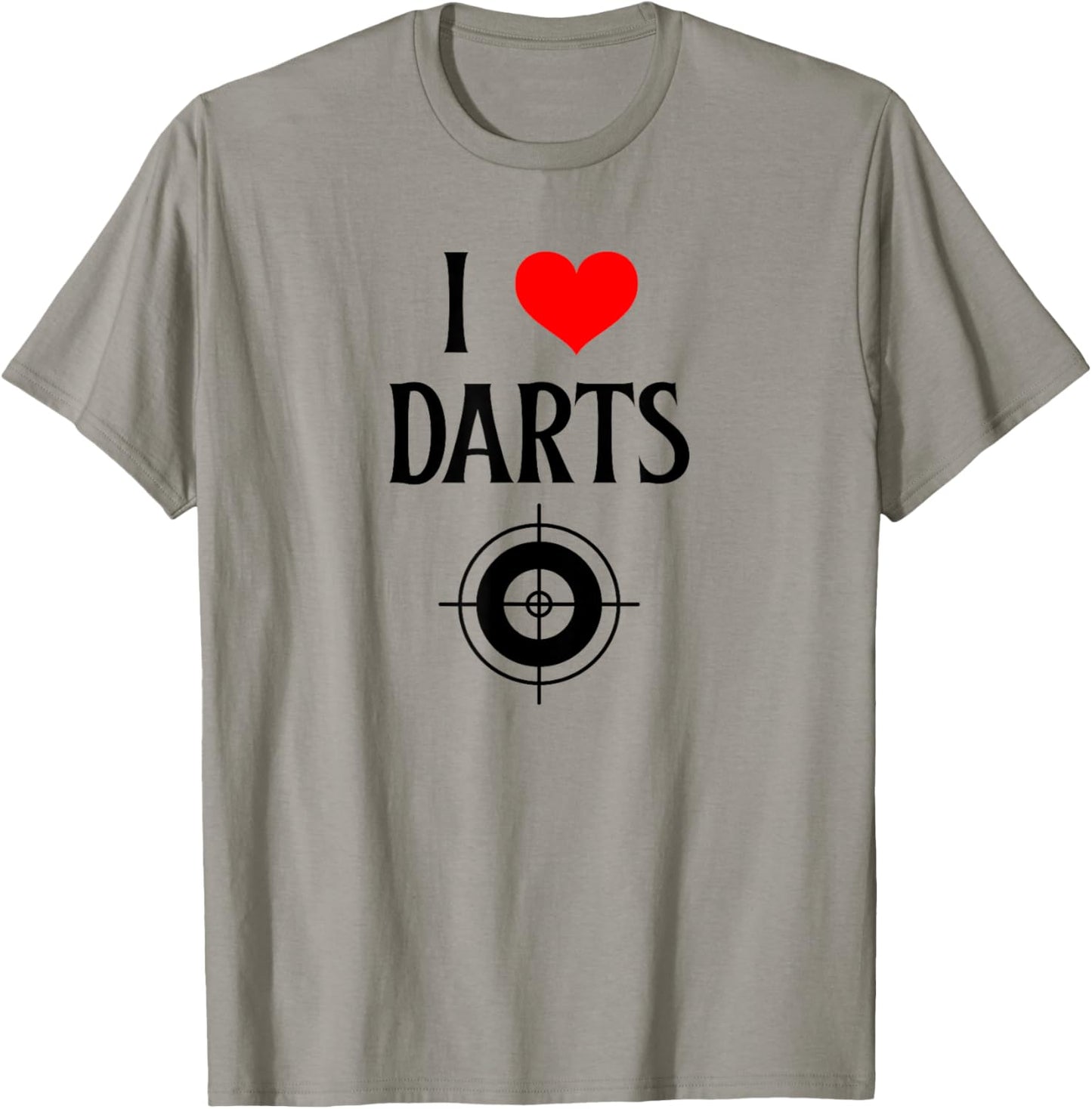 I Love Darts I Heart Darts Fun T-Shirt - T-Shirt | Sand
