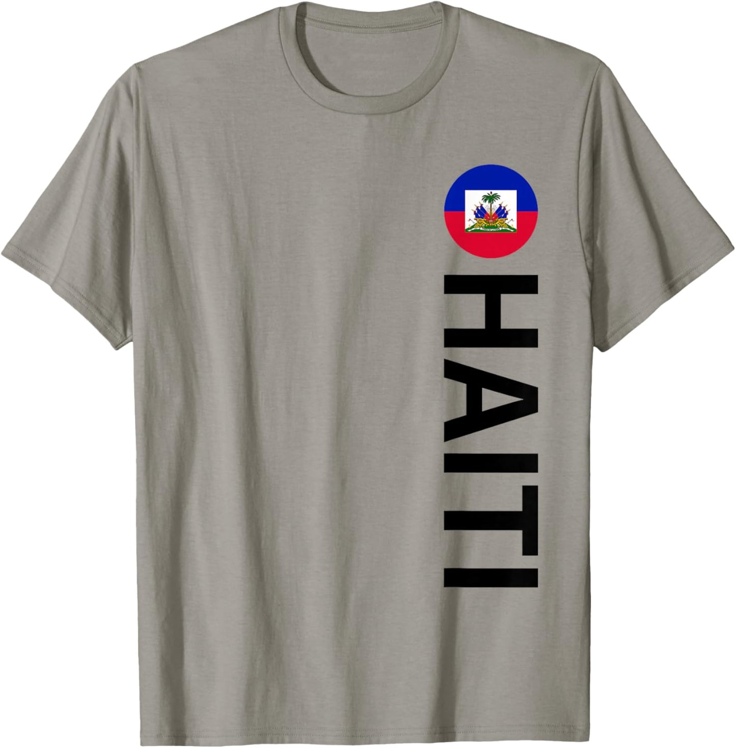 Drapeau Haïti Vertical T-Shirt - T-Shirt | Sand