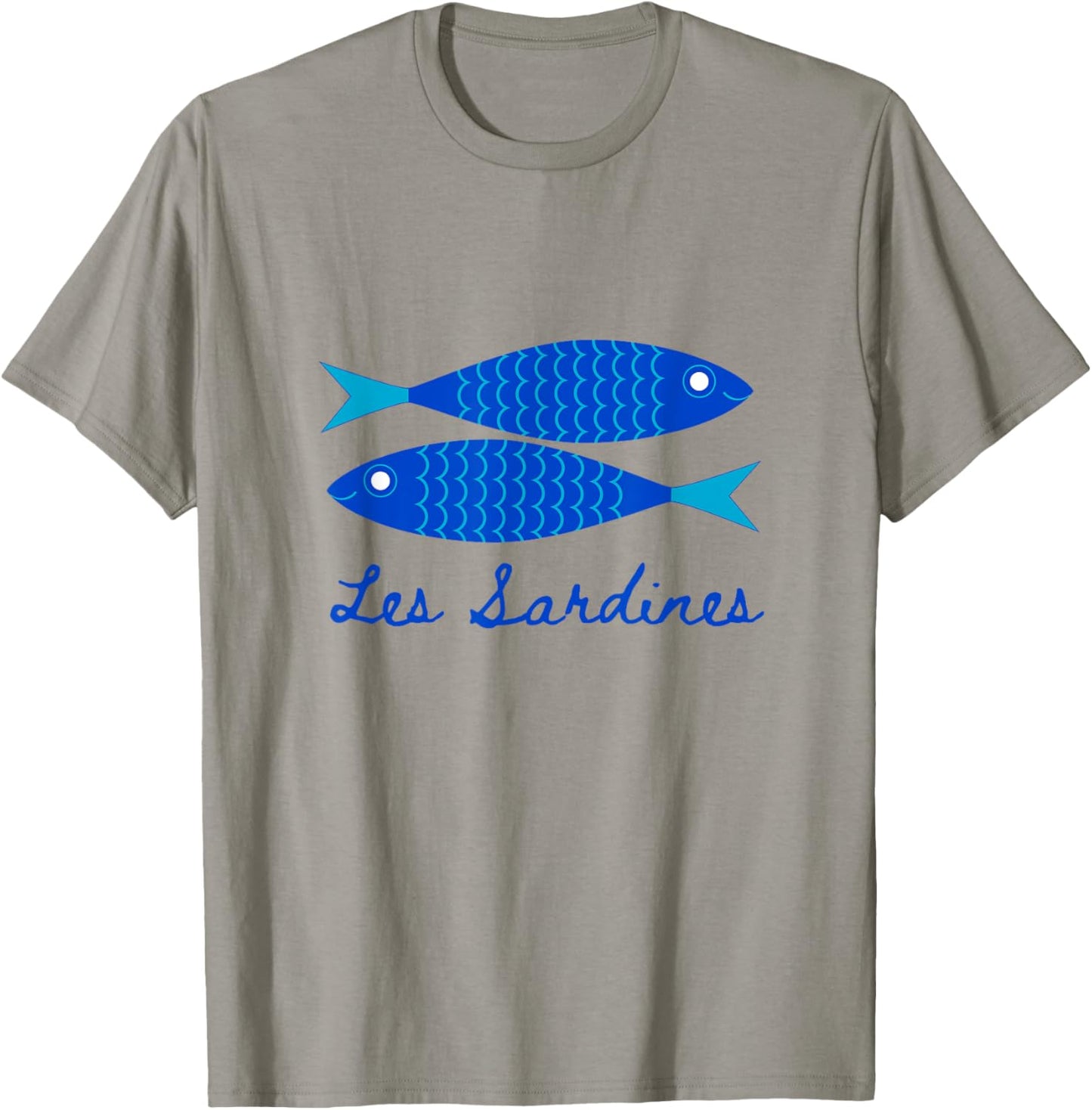 Les sardines fisherman aesthetic coastal sardine fish T-Shirt - T-Shirt | Sand