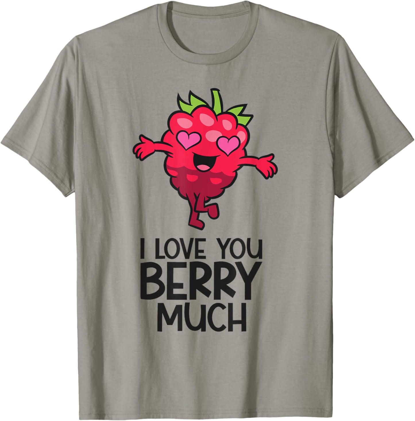 I Love You Berry Much Cute Raspberry T-Shirt - T-Shirt | Sand