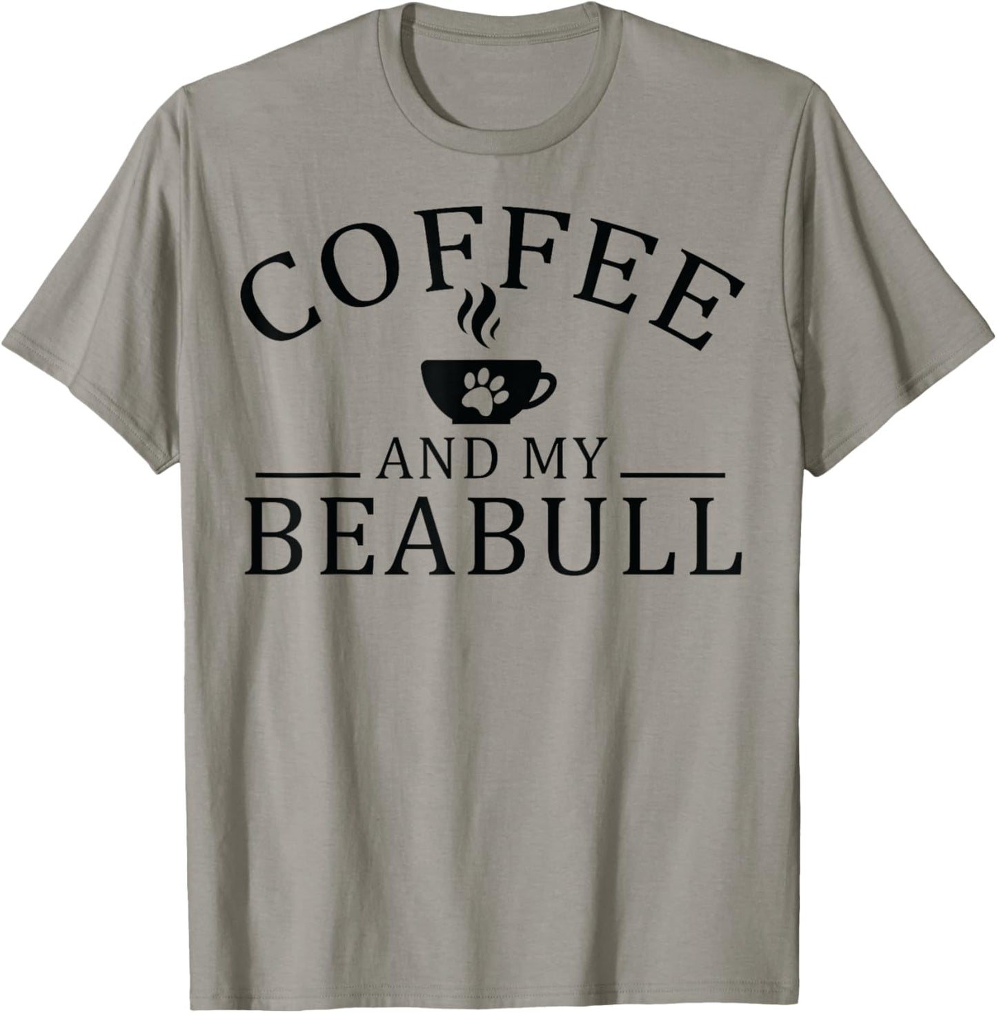Beabull Dog And Coffee Men Women T-Shirt - T-Shirt | Sand