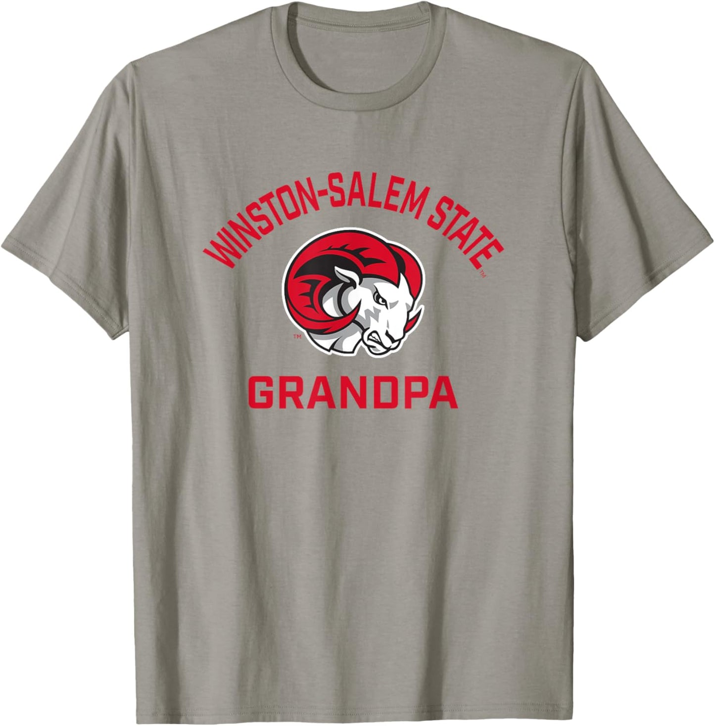 Winston-Salem State University WSSU Rams Arched Grandpa T-Shirt - T-Shirt | Sand