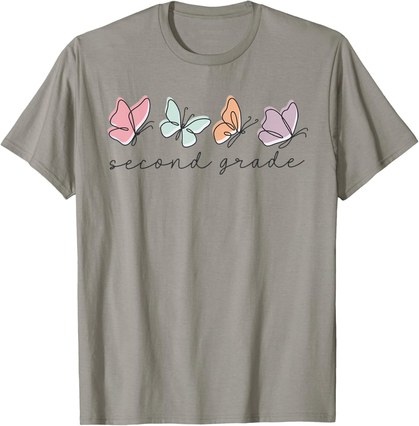 Second Grade Dream Team Butterfly First Day Of School Kids T-Shirt - T-Shirt | Sand