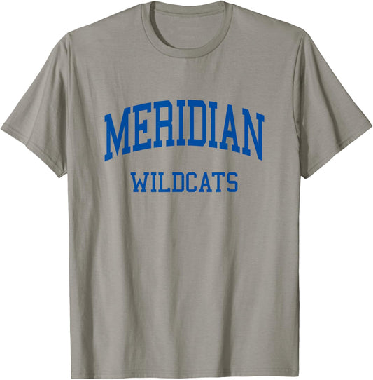 Meridian High School HS Meridian MS Retro T-Shirt - T-Shirt | Sand