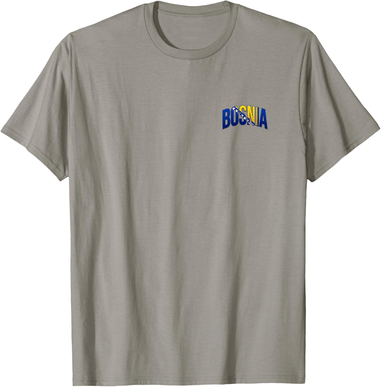 Bosnia Flag Bosnian Souvenirs Herzegovina Fans Sport Travel T-Shirt - T-Shirt | Sand