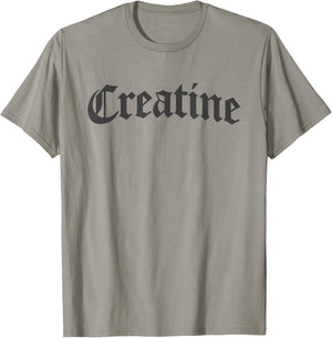 Creatine Funny Bodybuilding Gym Weightlifting Workout T-Shirt - T-Shirt | Sand