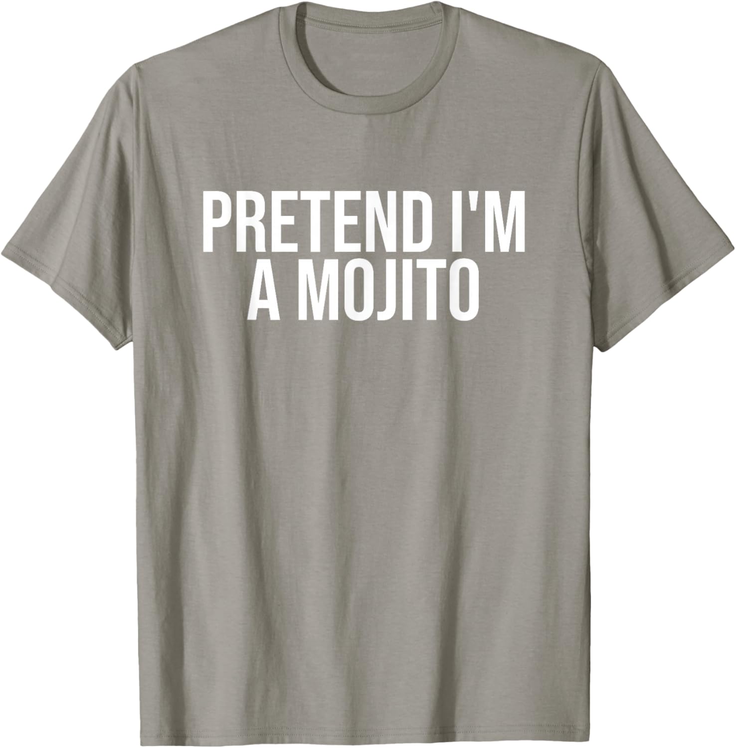 Pretend I'm a Mojito Funny Cocktail Halloween Costume T-Shirt - T-Shirt | Sand