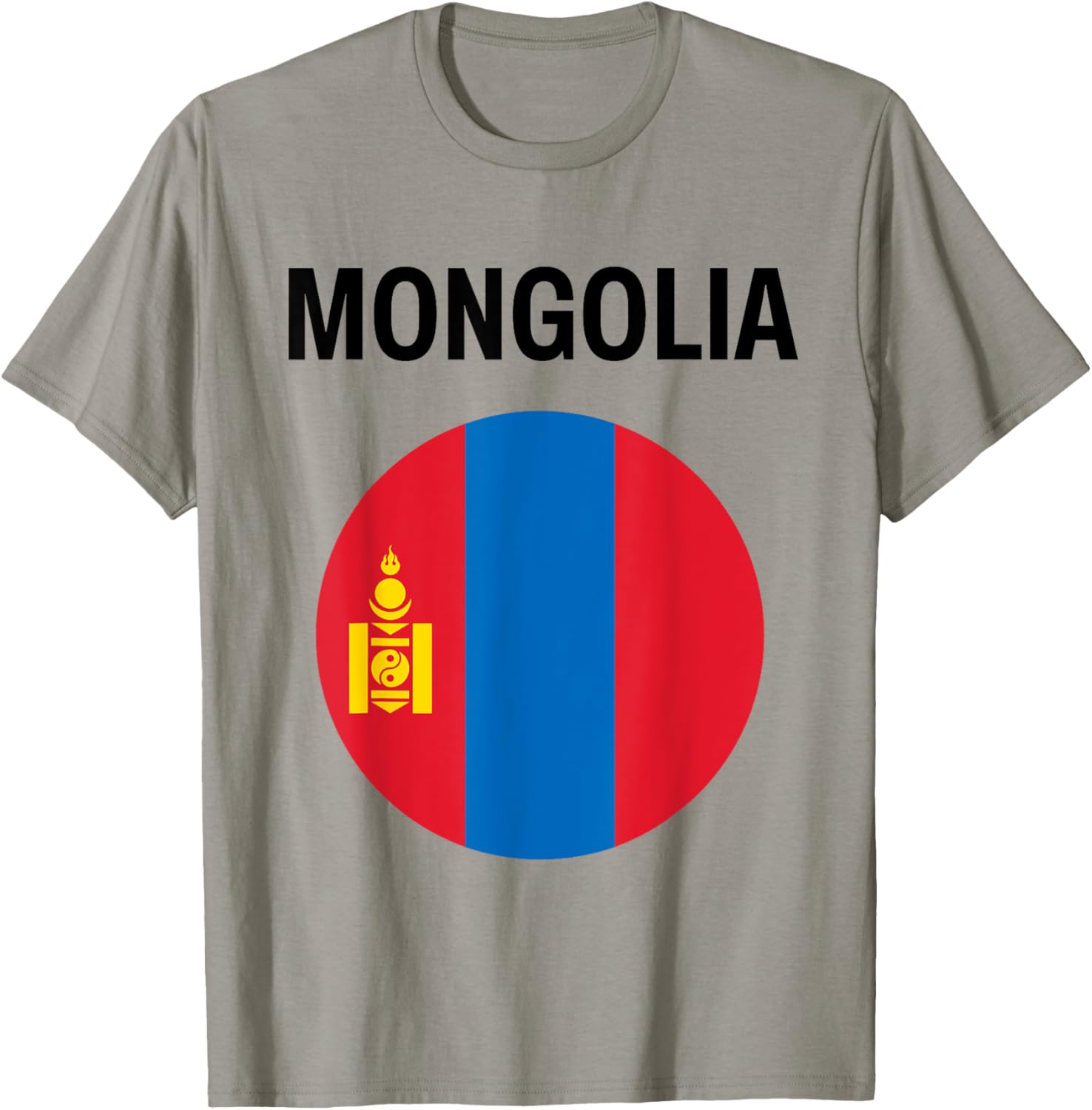 Mongolia Flag Modern T-Shirt - T-Shirt | Sand