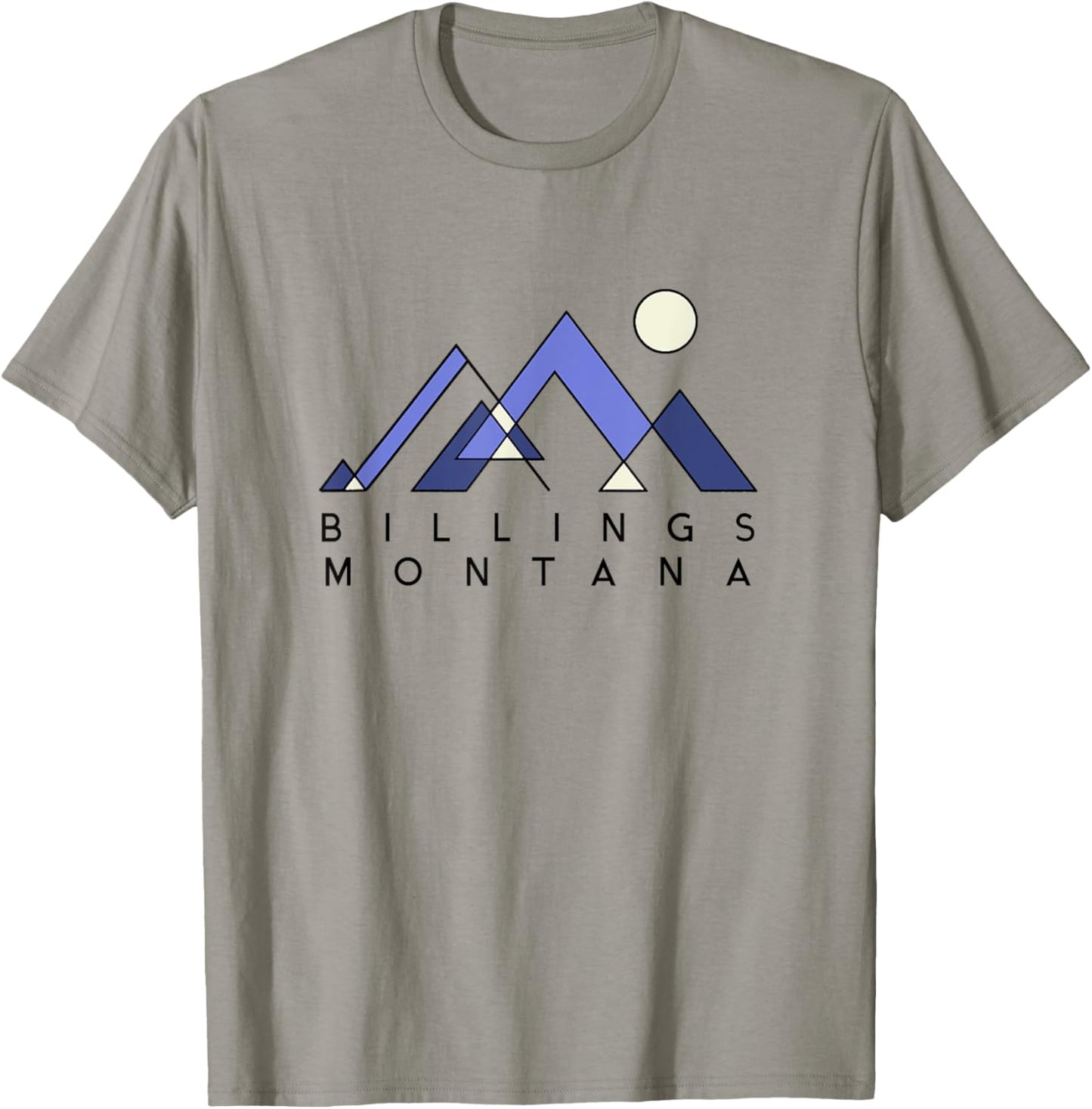Billings Montana | Billings MT Abstract T-Shirt - T-Shirt | Sand