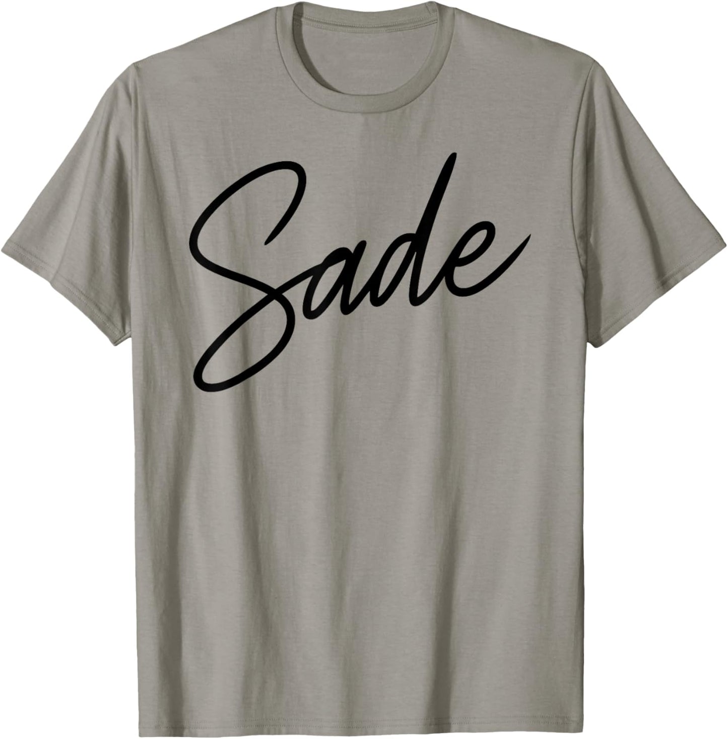 Sade Name Women Cute Girl Elegant Female Love Handwriting T-Shirt - T-Shirt | Sand