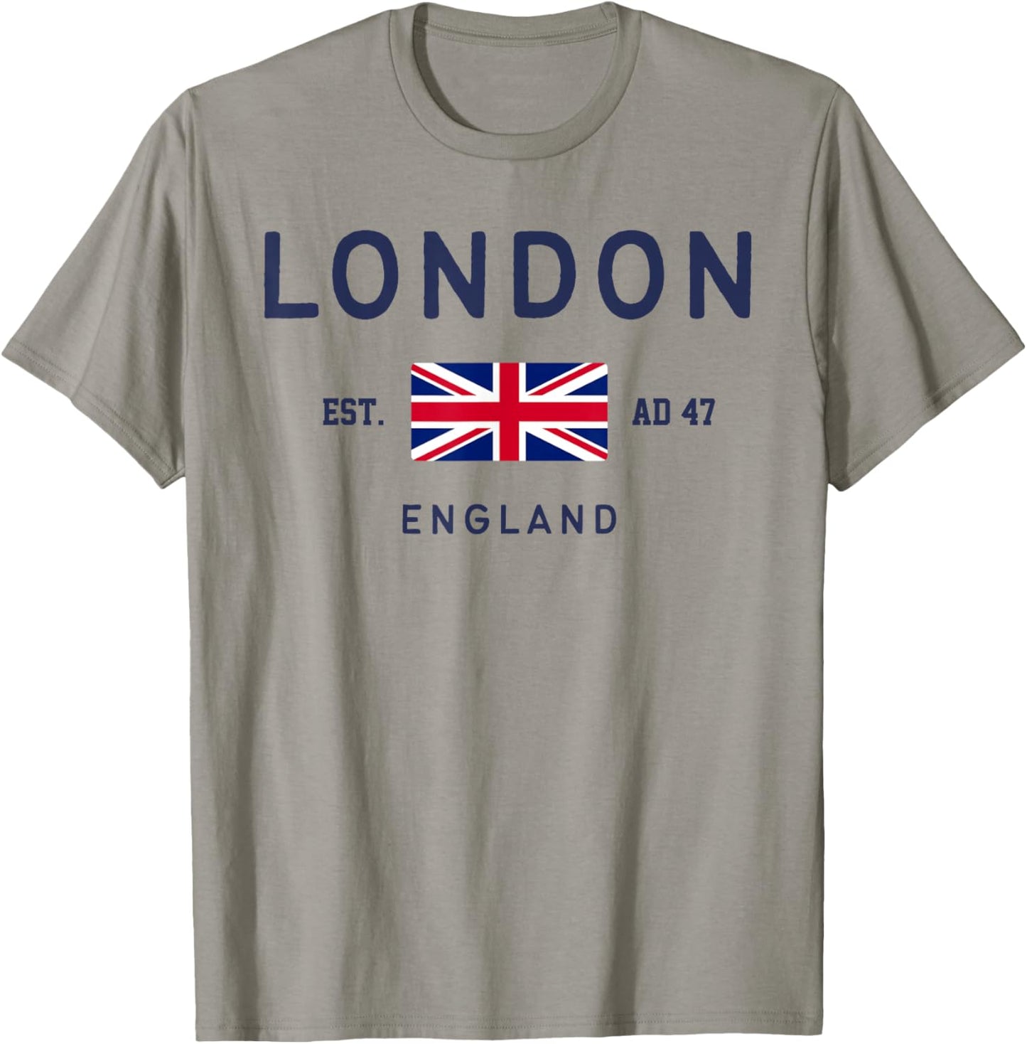 London Est AD 47 England UK Flag T-Shirt - T-Shirt | Sand
