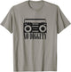 "No Diggity" Retro Boombox Graphic Old School Hip Hop T-Shirt - T-Shirt | Sand