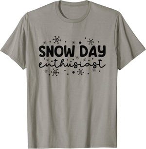Supporter Of Snow Day Enthusiast T-Shirt - T-Shirt | Sand