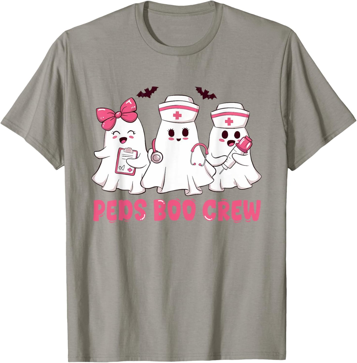 Pediatric Nurse shirt Halloween Peds Boo Crew Halloween T-Shirt - T-Shirt | Sand