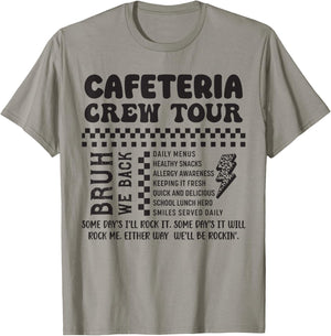 Cafeteria Crew Tour School Lunch Lady Cafeteria Worker T-Shirt - T-Shirt | Sand