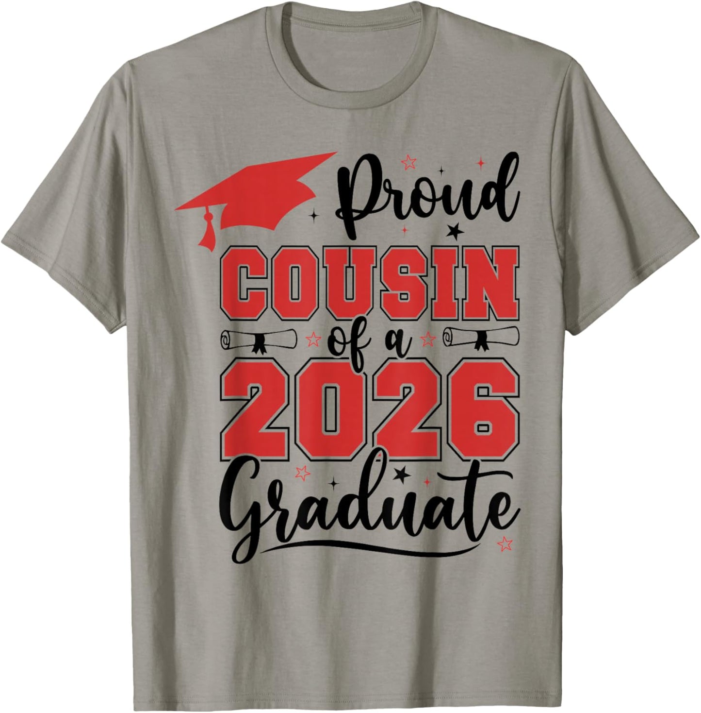 Proud Cousin of A 2026 Senior Class of 2026 Graduation Gifts T-Shirt - T-Shirt | Sand