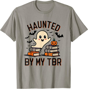 Funny Haunted by My TBR Boo Halloween Book T-Shirt - T-Shirt | Sand