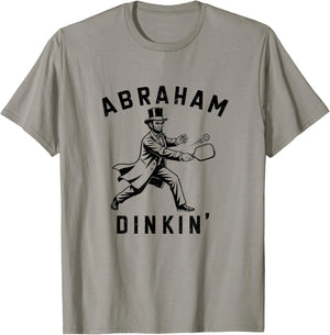 Abraham Dinkin' Pickleball Shirt - Honest Abe Lincoln Pun T-Shirt - T-Shirt | Sand