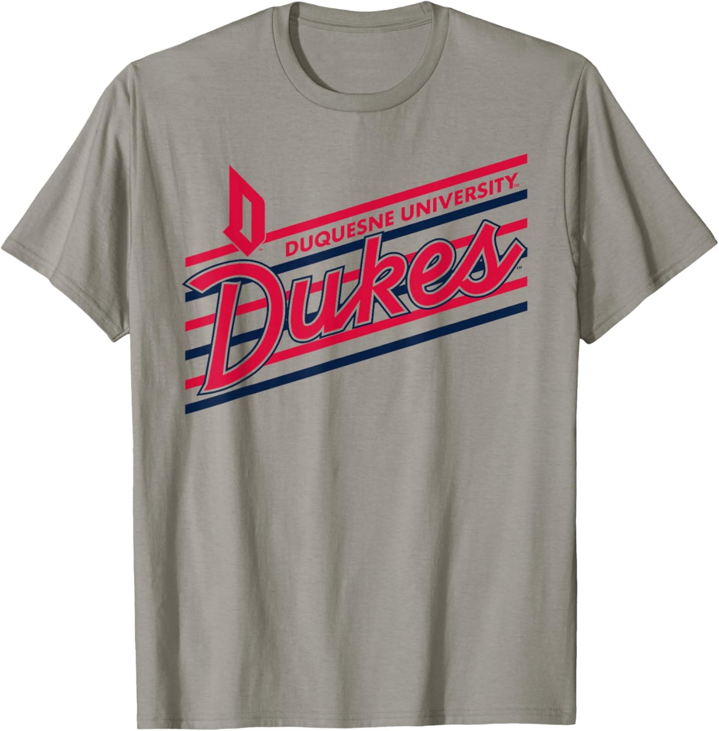 Duquesne Dukes Retro Performer White Officially Licensed T-Shirt - T-Shirt | Sand