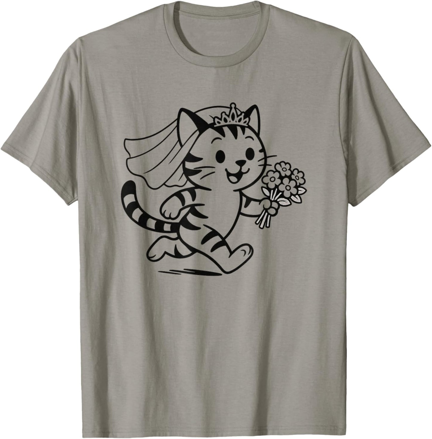 Mariée de Mariage Chat Mignon T-Shirt - T-Shirt | Sand