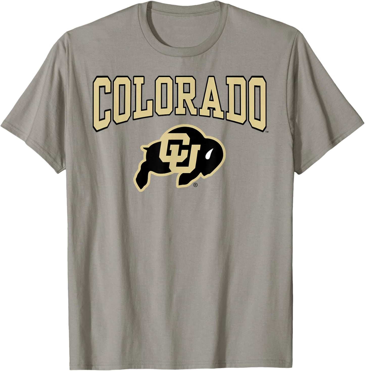 Elite Authentics Colorado Buffaloes Arched Logo Officially Licensed T-Shirt - T-Shirt | Sand