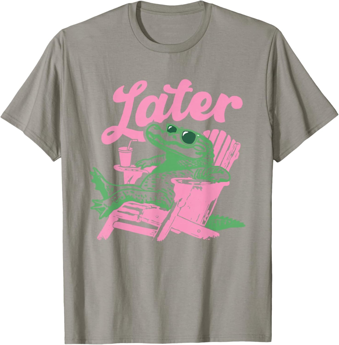 See You Later Teacher Summer Alligator Last Day of School T-Shirt - T-Shirt | Sand